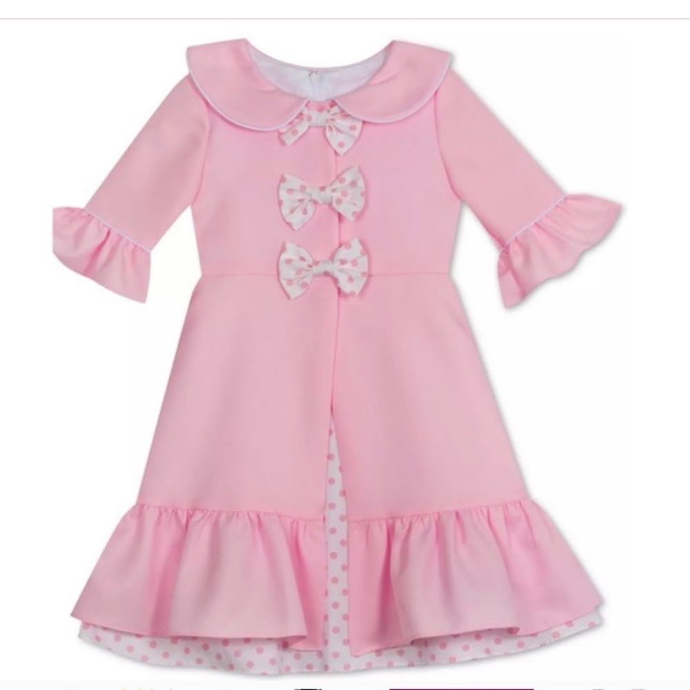 Rare Editions Pink Dress with Bow Jacket